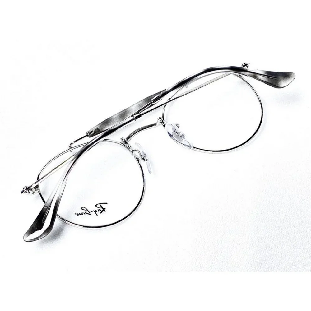 RAYBAN Unisex Eyeglasses RX3747V-2501 Silver 47-21-140